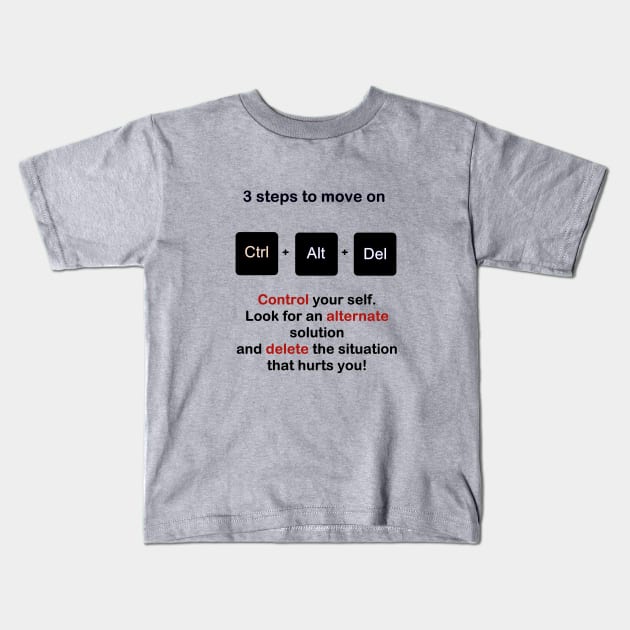 ctrl+alt+del Kids T-Shirt by amuska